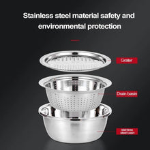 将图片加载到图库查看器，Multifunctional stainless steel basin
