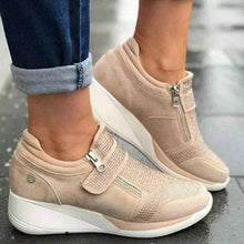 将图片加载到图库查看器，Ladies&#39; inner heightening casual sports shoes Comfortable/non-slip/fine and soft
