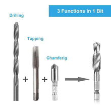 将图片加载到图库查看器，Metric Tap Drill Bits 6PCS (M3 - M10)
