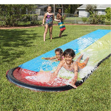 将图片加载到图库查看器，Dual Racing Water Slide Fun Lawn Water Slides Pools For Kids Summer Games Center Backyard Outdoor Children Adult Toys
