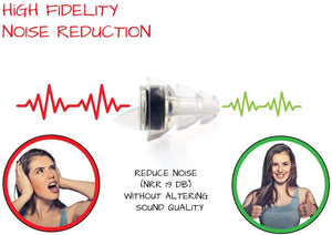 Noise reduction musician earplug - high fidelity / high comfort