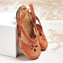 将图片加载到图库查看器，Women Comfy Magic Tape Flat Sandals
