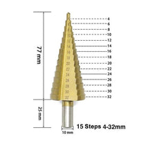 将图片加载到图库查看器，Titanium Step Drill (3 pieces)
