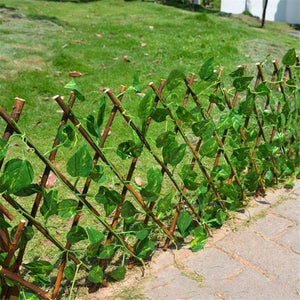 Green Leaf Plant Simulation Fence