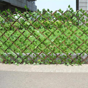 Green Leaf Plant Simulation Fence