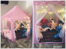 将图片加载到图库查看器，Princess tent girl star light toy mosquito net
