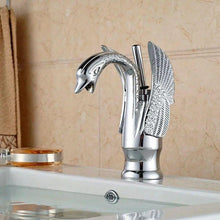 将图片加载到图库查看器，Luxury golden swan bathroom faucet
