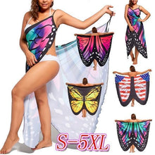 将图片加载到图库查看器，PLUS SIZE BUTTERFLY WRAP COVER UP DRESS
