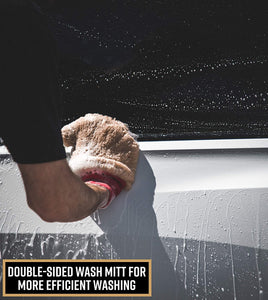 Sheepskin car wash gloves-advanced super soft car wash mat