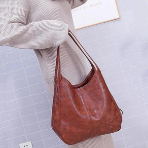 Women's vintage leather handbag