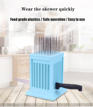 将图片加载到图库查看器，BBQ meat skewer tools 49 string skewers artifact machine barbecue meat stringer
