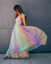 将图片加载到图库查看器，WONDERLAND RAINBOW STRIPED MAXI DRESS – FINAL SALE
