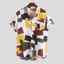 将图片加载到图库查看器，European and American men&#39;s printed shirts (Shelf time: summer 2020)
