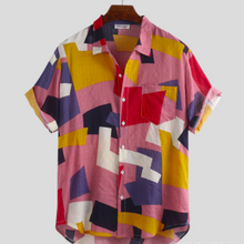 将图片加载到图库查看器，European and American men&#39;s printed shirts (Shelf time: summer 2020)
