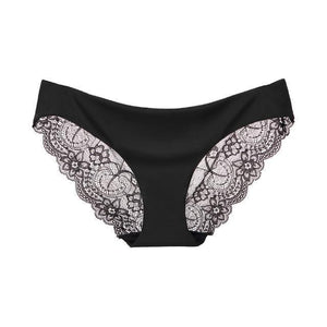 Women's Sexy Lace Panties Seamless Cotton Crotch Breathable Ladies Low-Rise Lingerie Underwear Comfortable Underpants