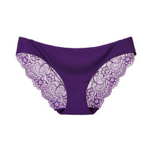 将图片加载到图库查看器，Women&#39;s Sexy Lace Panties Seamless Cotton Crotch Breathable Ladies Low-Rise Lingerie Underwear Comfortable Underpants
