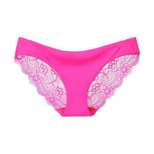 将图片加载到图库查看器，Women&#39;s Sexy Lace Panties Seamless Cotton Crotch Breathable Ladies Low-Rise Lingerie Underwear Comfortable Underpants
