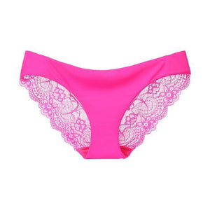 Women's Sexy Lace Panties Seamless Cotton Crotch Breathable Ladies Low-Rise Lingerie Underwear Comfortable Underpants